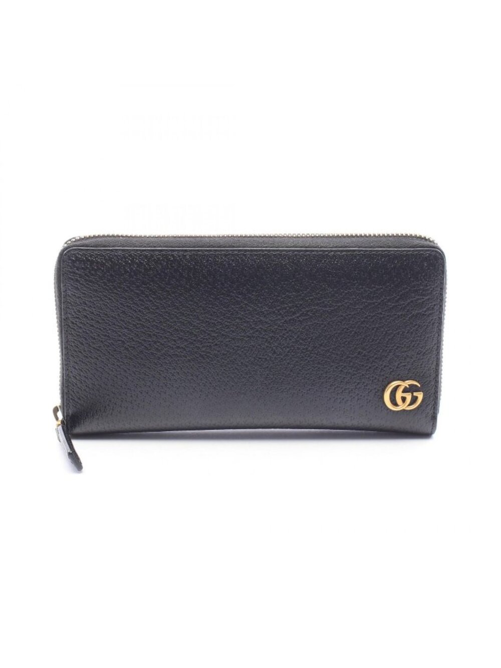 Gucci Round Wallet GG Marmont Black Leather